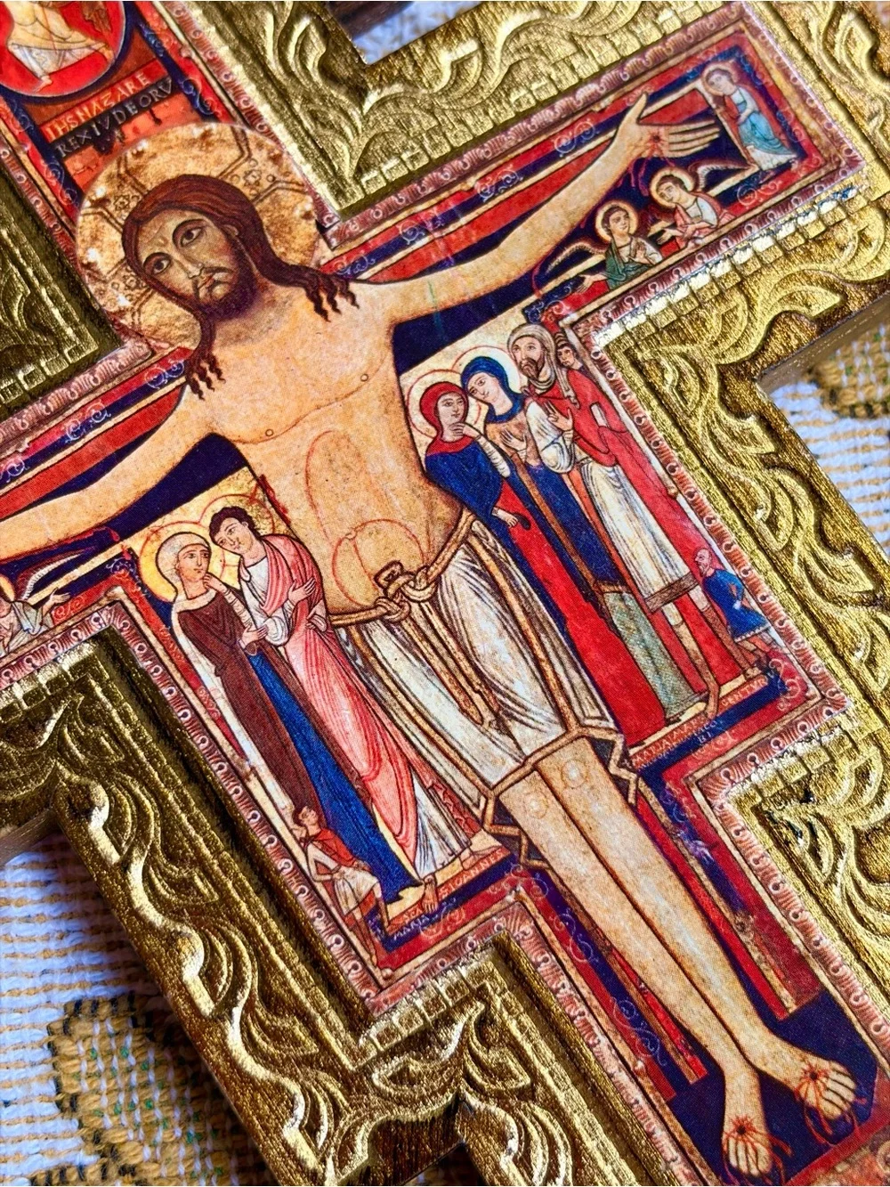 👑⛪✨ Vintage 70s Italian Crucifix Cross ✨⛪👑
